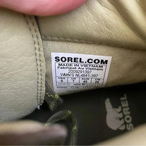 SOREL LENNOX HIKER STKD WATERPROOF BOOT Sz 9 - Picture 11 of 14